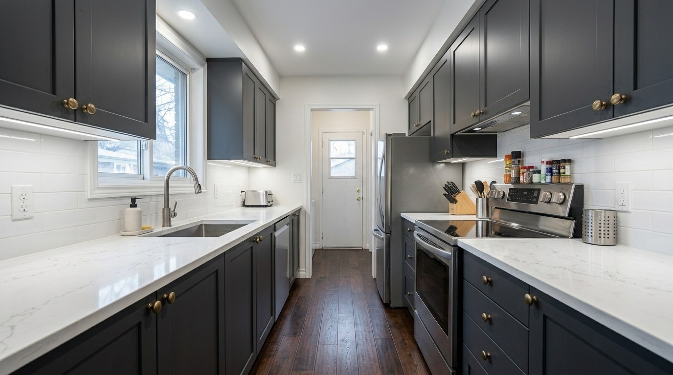 South Charlotte Transitional Renovation - After Completed Kitchen Installation
