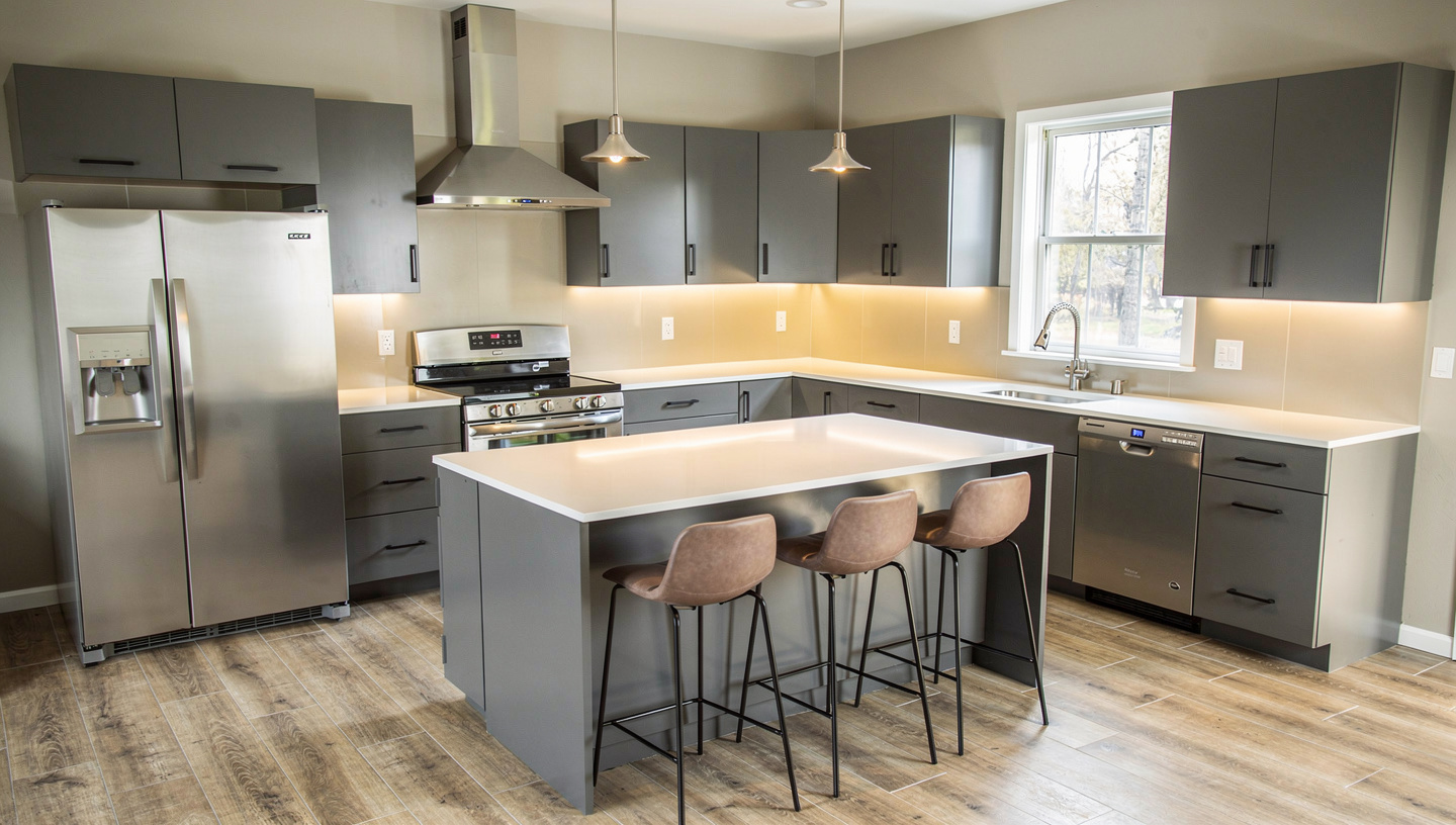 Dilworth Modern Slab Remodel - After Completed Kitchen Installation
